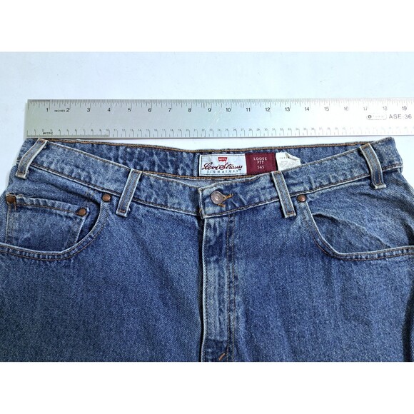 Vintage Levis 545 Jeans Mens 38x31 Blue Denim Pants Loose Fit Brown Tag - Picture 8 of 9